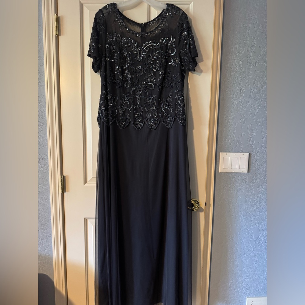 Elegant Navy Blue Gown